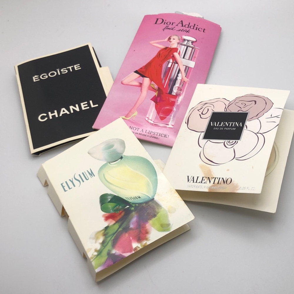 EGOISTE CHANEL, Elysian Created by CLARINS, VALENTINA By VALENTINO, DIOR ADDICT